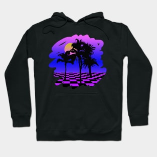 Eighties VHS Palm Trees Hoodie